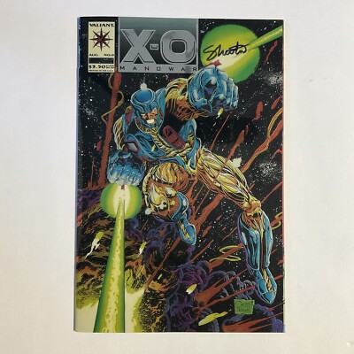 -O MANOWAR 0 1993 VALIANT NM NEAR MINT SIGNED JIM SHOOTER