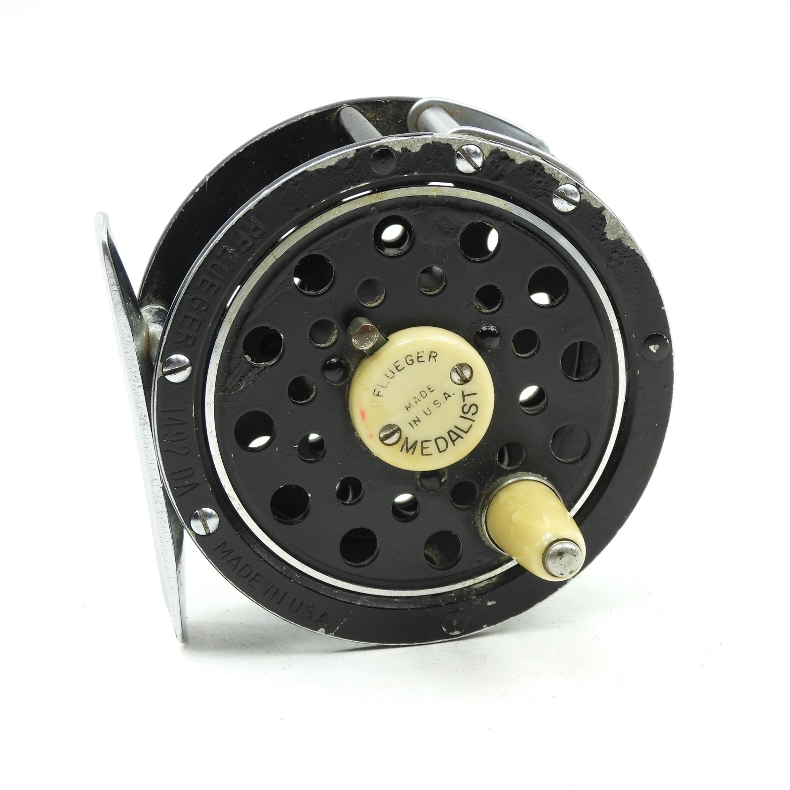 フルーガーメダリスト1492DA MADE IN USA Pflueger Medalist No. 1492 DA Fly Fishing Reel. Made in USA
