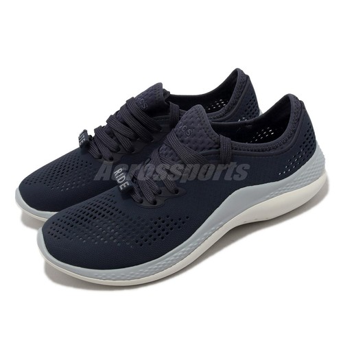 

Crocs Literide 360 Pacer W Navy Grey Женские повседневные туфли без шнуровки 206705-4TA, Серый, Literide 360 Pacer W