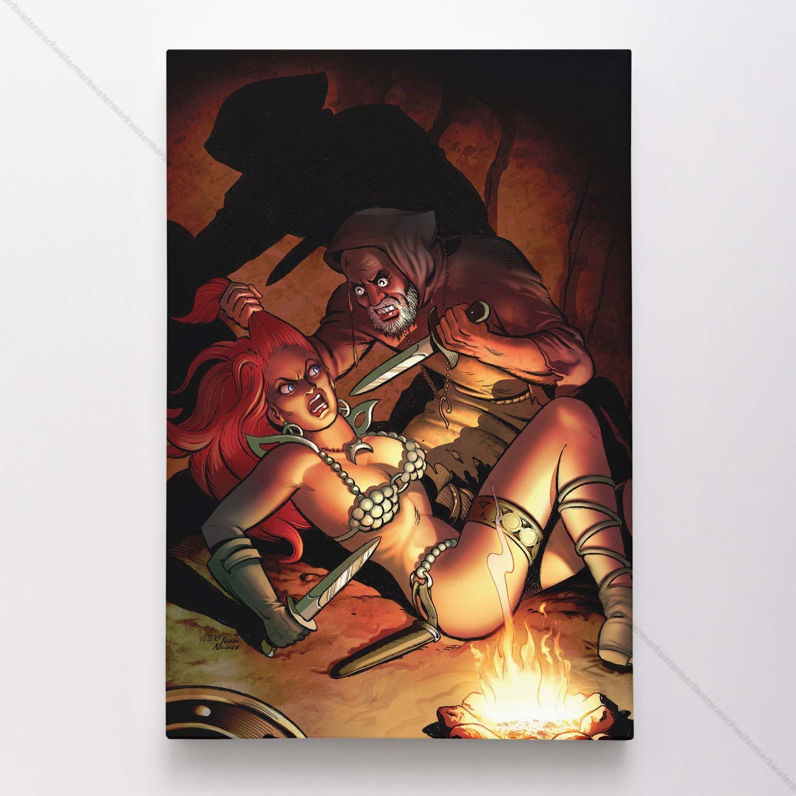 Red Sonja Poster Canvas Comic Book Art Print #1110