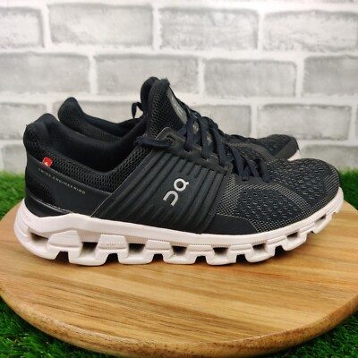On Cloud Cloudswift Helion Shoes Women's Size 7.5 Black White Running Sneakers