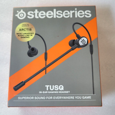 SteelSeries Tusq in-Ear Mobile Gaming Headset Wired Dual Microphone, Black