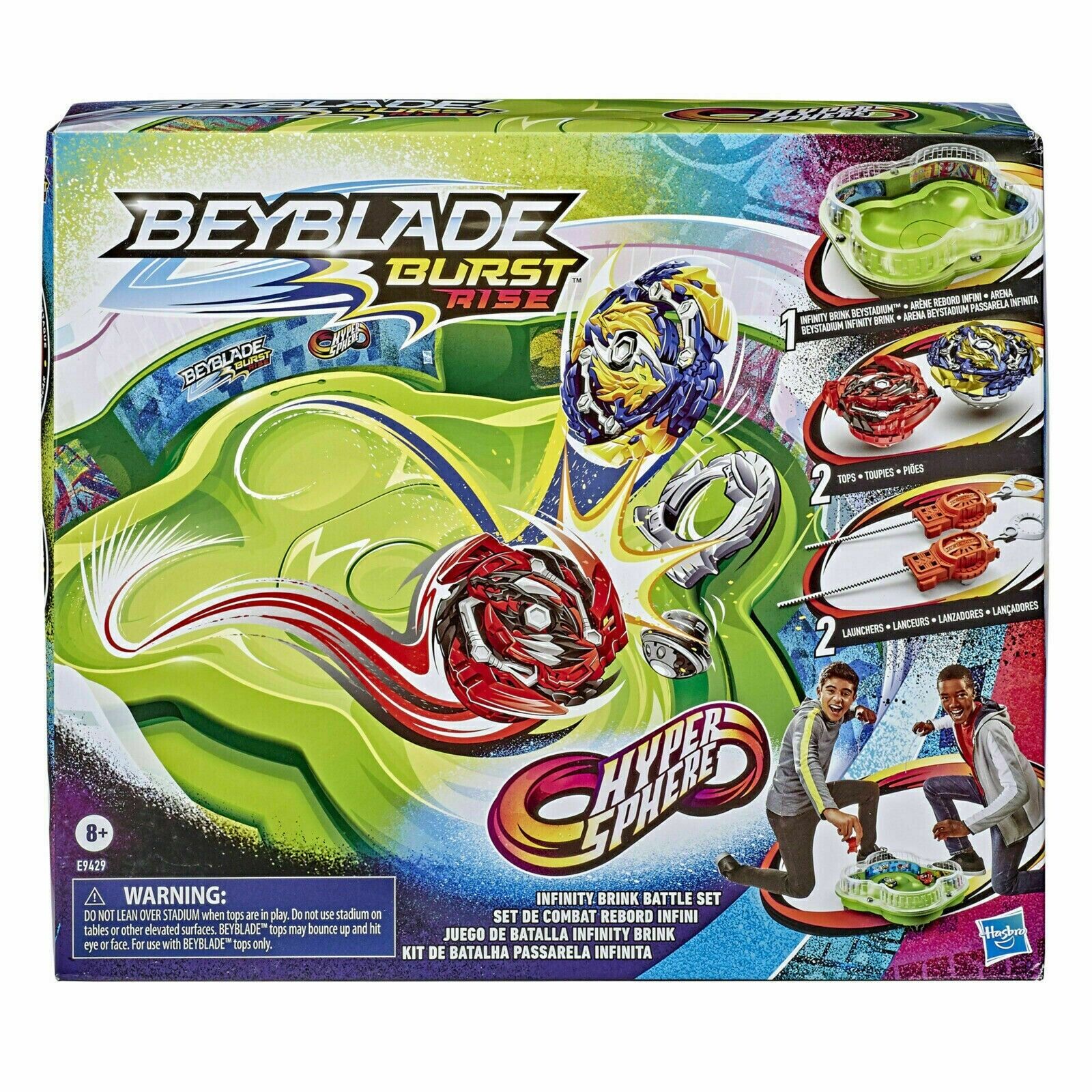 Beyblade Burst Rise Hypersphere Infinity Brink Battle Set with 2 Tops (NEW) Beyblade Burst Rise Hypersphere Infinity Brink Battle Set with 2 Tops (NEW)