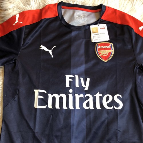 ARSENAL LONDON ENGLAND 2016/2017 FOOTBALL SHIRT JERSEY TRAINING PUMA MEDIUM