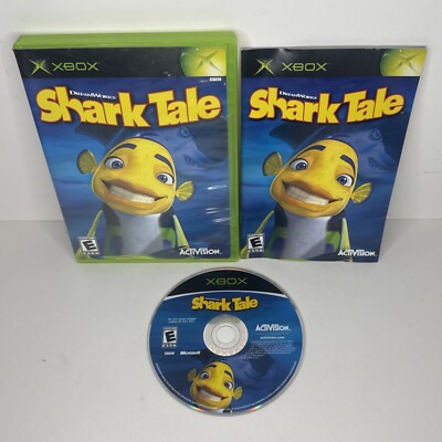DreamWorks' Shark Tale (Microsoft Original Xbox, 2004) Complete CIB Tested Works