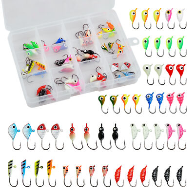 ice Fishing Jigs Winter Ice fishing lures Jigs Head Hooks Ice Fishing Hooks Kit 