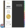 2026 Monthly Planner - Monthly Calendar 2026, 8'' x 10'', PP Cover, Colorful 12 Months Tabs, JAN 2026-DEC 2026, 2025 Planner with 2-Sides Pockets - Black