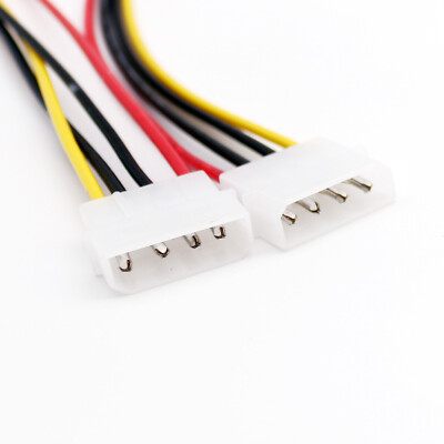 1pcs 4pin Molex Male to Male Plug IDE IP4 Extension Adapter Power Cable 30cm/1ft