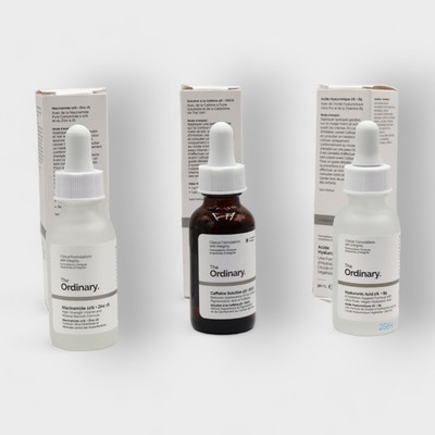 The Ordinary Face Serum Set : Caffeine Solution + Niacinamide + Hyaluronic Acid