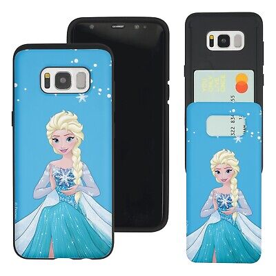 Galaxy S8 Case (5.8") Disney Frozen Card Slot Slide Bumper Cover - Snow Elsa