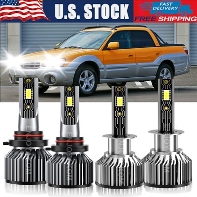 9005 H1 LED Headlight Super Bright Bulb White 6500K For Subaru Baja 2003-2006