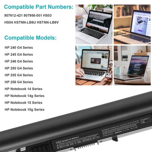 HS04 HS03 Battery for HP 807957-001 807956-001 807612-421 HSTNN-LB6U 240 250 G4