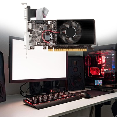 Gaming Graphics Card 64Bit PCIe x16 2.0 HDMI/VGA/DVI Interface Video Card