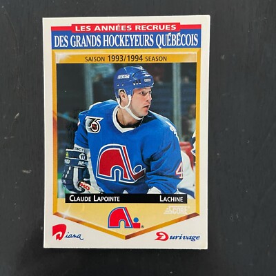 1993 Score Grands Hockeyeurs Québécois #24 Claude Lapointe