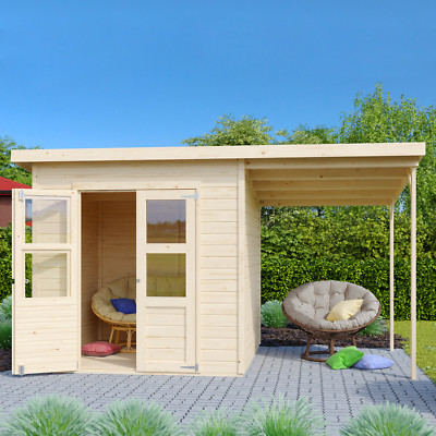 Gartenhaus Gerätehaus Schuppen Geräteschuppen Holz HORI Lökken 390 x 236 cm 14