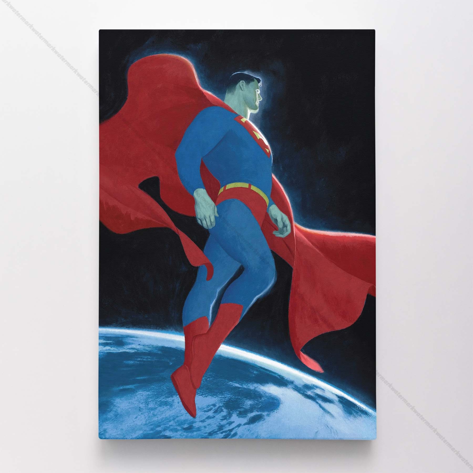 Superman Poster Canvas Comic Book Cover Art DC Print #61870