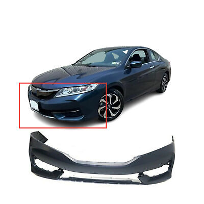 BUMPERS THAT DELIVER - Painted B588P Obsidian Blue, Front Bumper Cover Fascia Compatible With 2016 2017 Honda Accord Sedan 4dr 16 17, HO1000302
