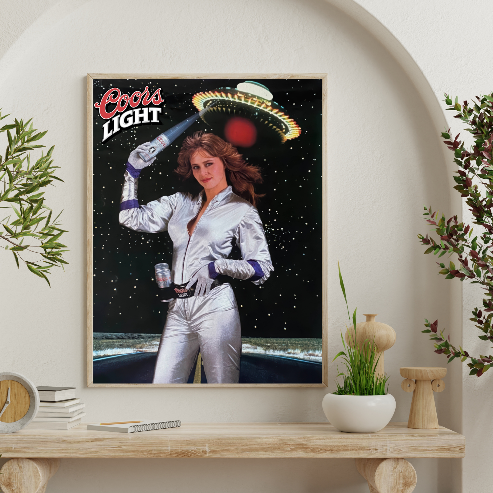 Coors Light パブミラー　1980年代に購入 Vintage 1980s COORS Rocky Mountain Springs Lighted Mirror