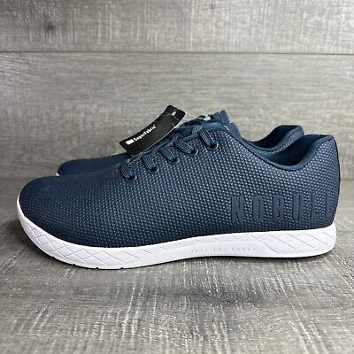 NOBULL SuperFabric SF Trainer Lace Up Shoes | Navy Blue White Men s Size 10 Gym
