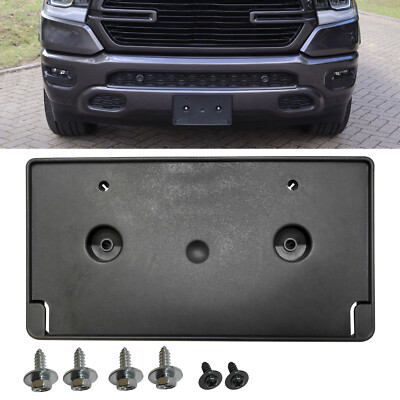 For 2019-2022 DODGE RAM 1500 DT Front Bumper License Plate Frame Bracket Holder