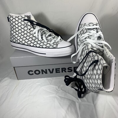 Converse Chuck Taylor All Star Pro Mens Shoes 10.5 White & Black Bones