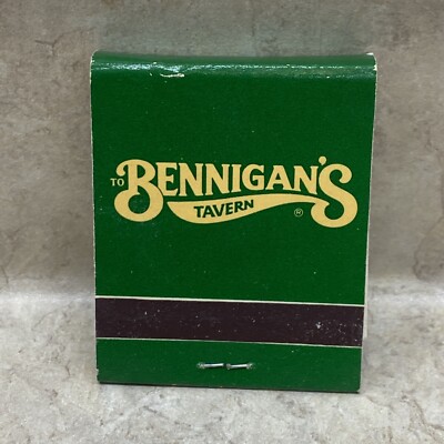 Vintage BENNIGAN'S Grill & Tavern I'VE BEEN AGAIN Embossed Matchbook