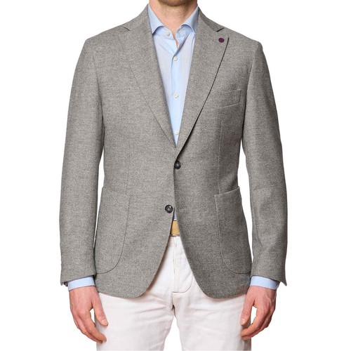 Pre-owned Sartoria Partenopea Gray Wool-cashmere Unlined Jacket Current Model