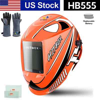 Large View Auto-Darkening Welding Helmet True Color Area MIG TIG ARC Welder Mask