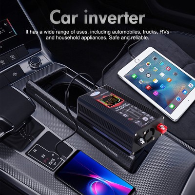 6000W Power Inverter DC 12V to AC 110V /120V Car Sine Wave Converter Dual USB