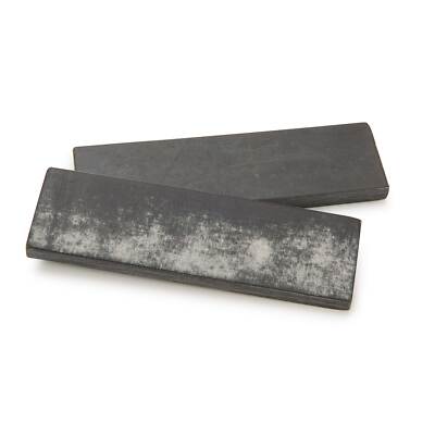 WOODRIVER Black & Gray Micarta 8mm x 1-1/2'' x 5'' Knife Scale 2-Pieces
