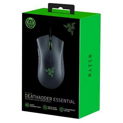 Razer DeathAdder Essential Wired Optical Gaming Mouse - Classic Black...