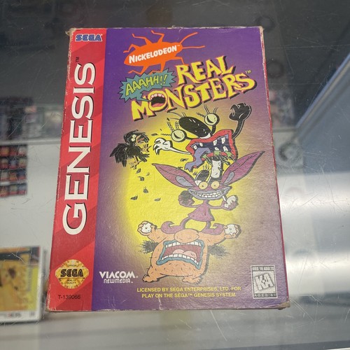 AAAHH Real Monsters (Sega Genesis, 1994) Complete CIB Tested