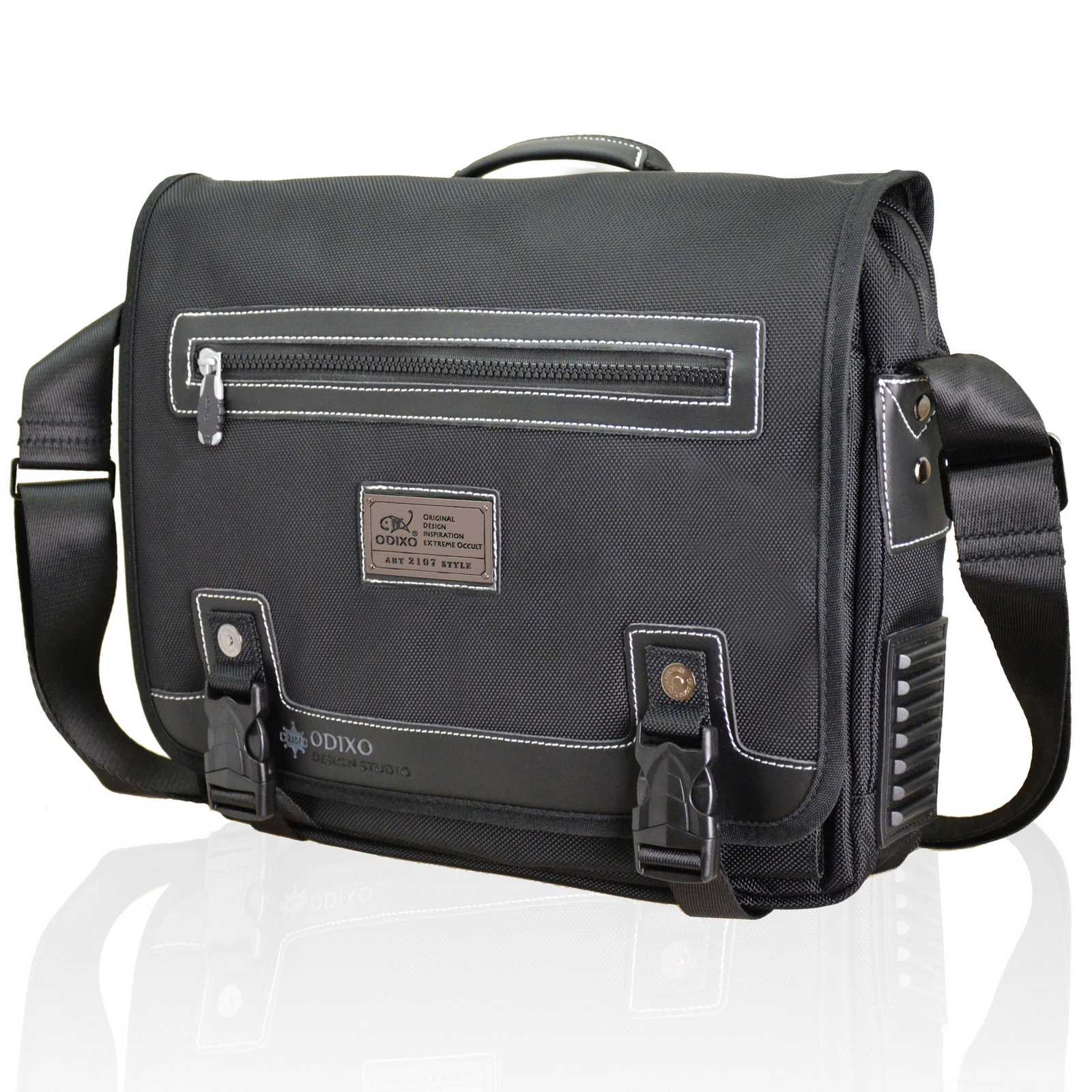 Hochwertige Herren Umhängetasche Vintage Canvas Leder Tasche