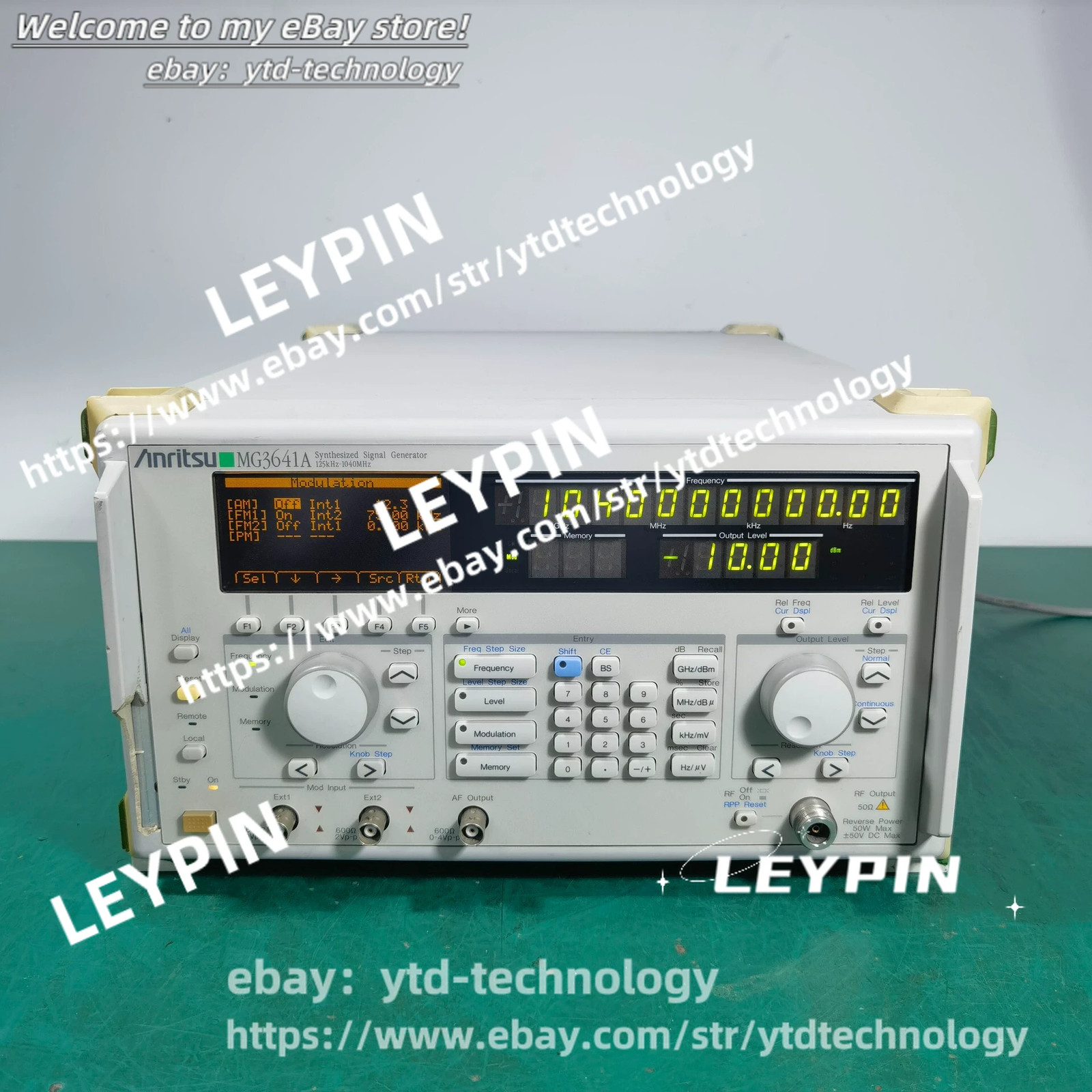 1 PCS Anritsu MG3641A SIGNAL GENERATOR 125 kHz -1040 MHz#ytd