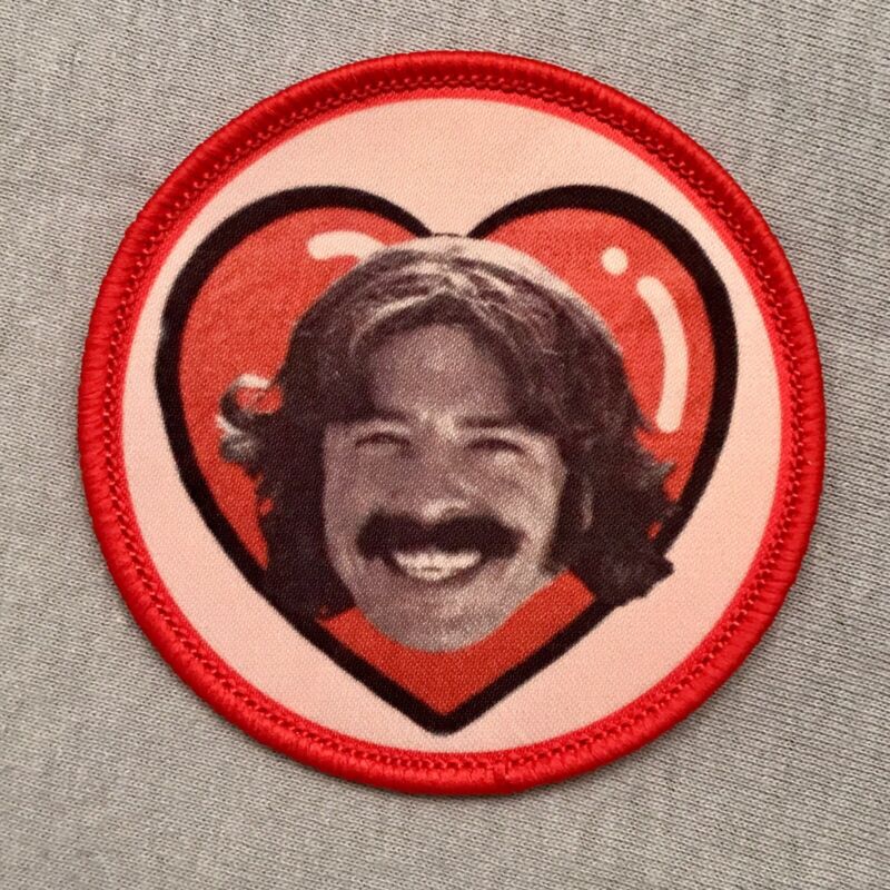 I ❤️ DAVY GROLTON (DAVE GROHL) Round Sew-On PATCH🎸FOO FIGHTERs🔥NIRVANA 2.5”