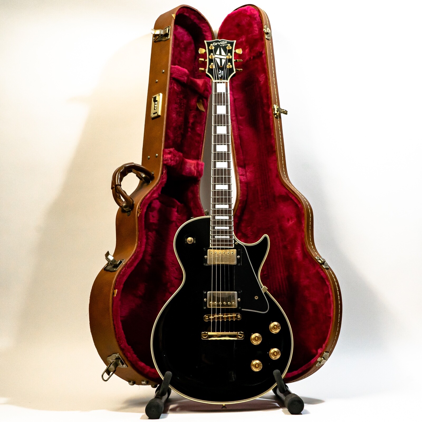 1989 Orville by Gibson Les Paul Custom Electric Guitar with 1989 Orville by Gibson Les Paul Custom Electric Guitar with