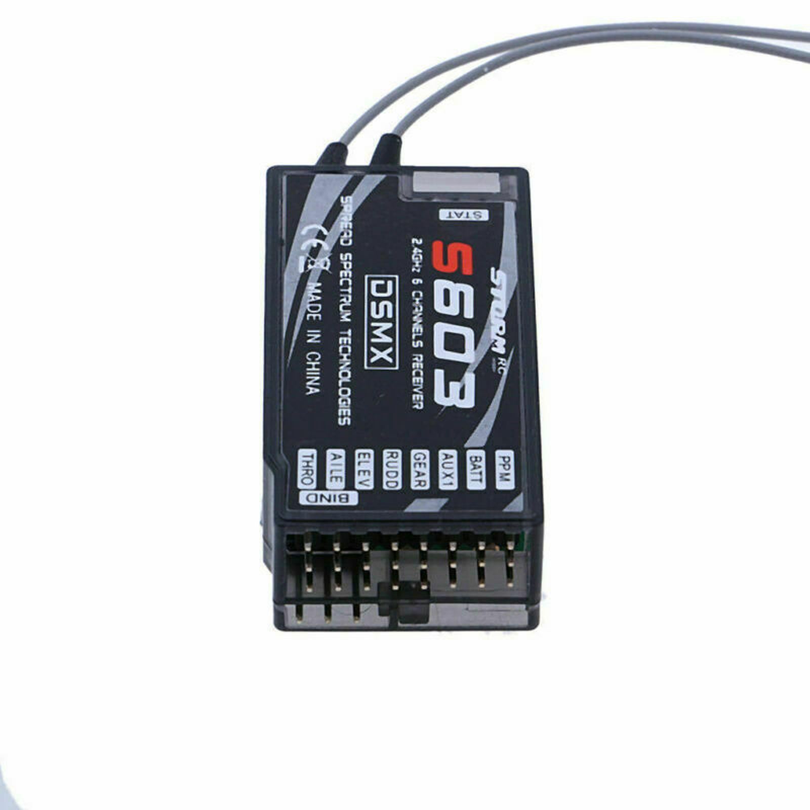 2.4GHz S603 RC Receiver 6 Channel PPM for JR SPECTRUM DSM-X DSM2 Transmitter D