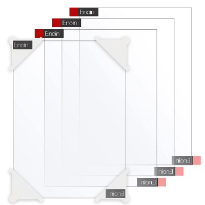 4pcs 6 x 8 Inch Clear Acrylic/Plexiglass Sheet 0.060'' 1/16 Inch Thick, Transp...