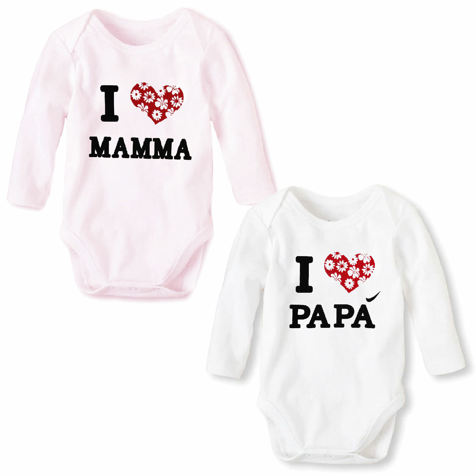 Body Newborn Baby Girl Romper I Love Mom Dad Toocool a 1 Ebay