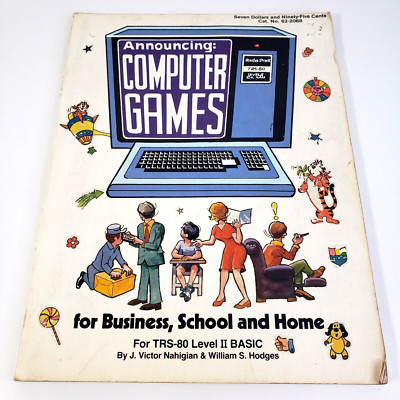Computer Games For Business School And Home (Softcover, 1980) Cat No. 62-2068