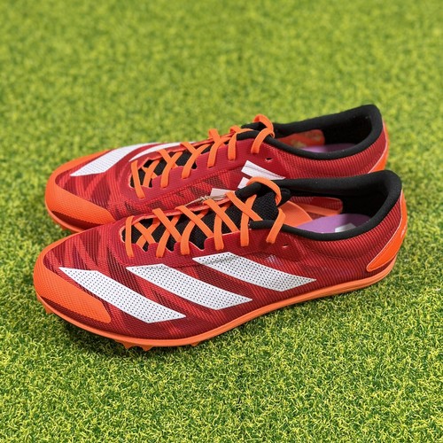 Adidas Adizero XCS Spikes Size 8.5 Track Running Red Orange