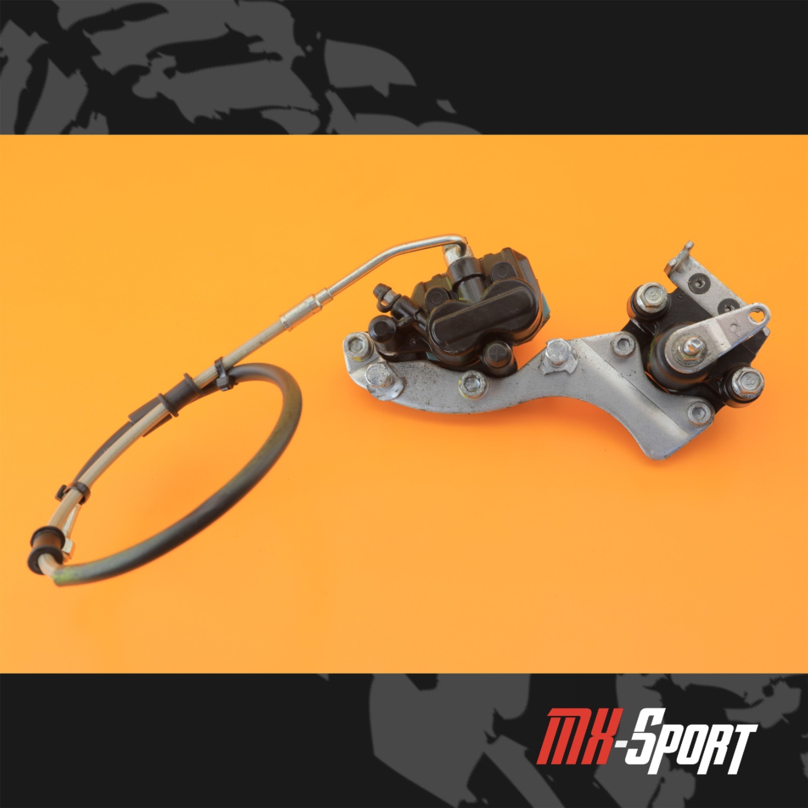 08-21 2009 Piaggio MP3 500 OEM Rear Brake Caliper Holder Master Cylinder Line
