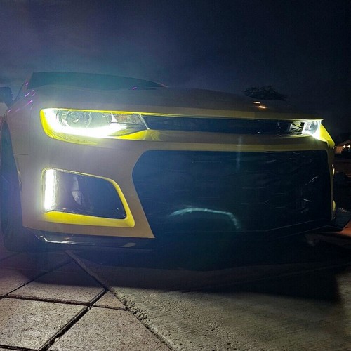 KUAFU Front Bumper DRL Fog Lights Lamps Left & Right For Chevy Camaro ZL1 16-23