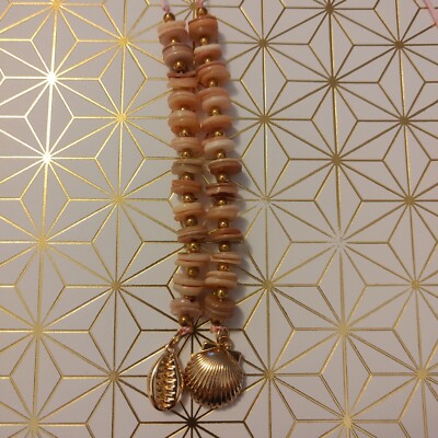 Blythe Doll Custom Pull String Pull Ring - Rose Gold Sea Shells