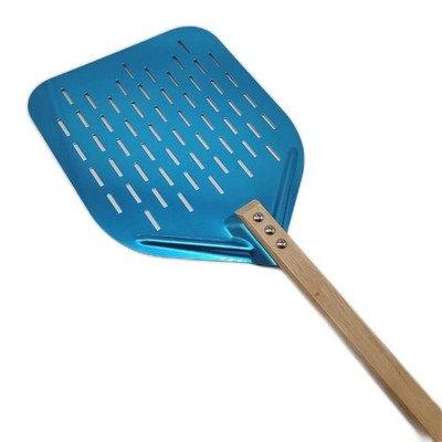 Pizzaschieber Küchenhelfer Backzubehör 12 Zoll Aluminium perforiert langlebig ro