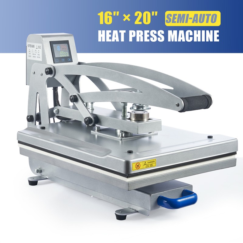 Heat Press Machine 16x20 Auto Open Clamshell T Shirt Press for Clothes Bags More