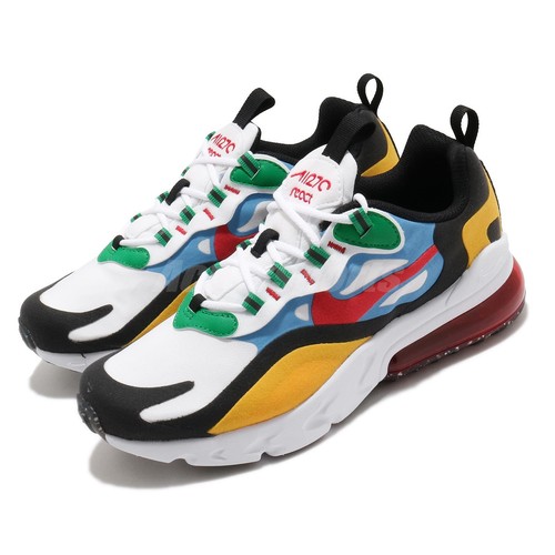 

Nike Air Max 270 React BG Белый Красный Синий Зеленый Черный Детская женская обувь DB5938-161, Air Max 270 React Bg