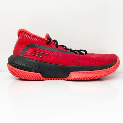 

Under Armour Girls Curry 3Zer0 3 3022117-601 Красные баскетбольные кроссовки Sz 5Y, Красный, Curry 3Zer0 3