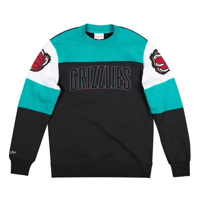 Мужские Mitchell & Ness Teal NBA Memphis Grizzlies Perfect Season Crewneck