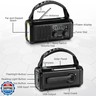 Emergency Radio, 10000mAh/37000mWh NOAA Weather Radio, Solar Hand Crank Radio with AM/FM, Flashlight and Reading Light, Rechargeable Battery,SOS Alarm, Cell Phone Charger for Indoor Outdoor Emergency